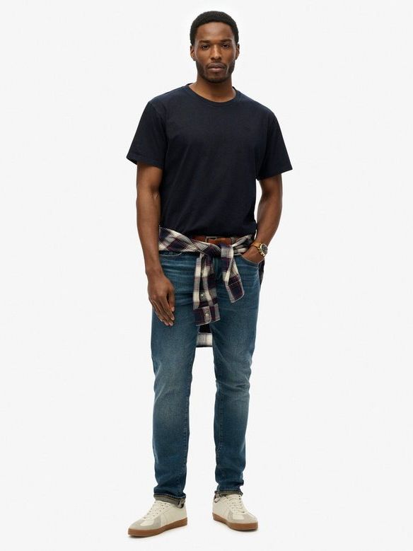 Superdry Tee Essentials Relaxed Dark Navy - Größe M günstig online kaufen