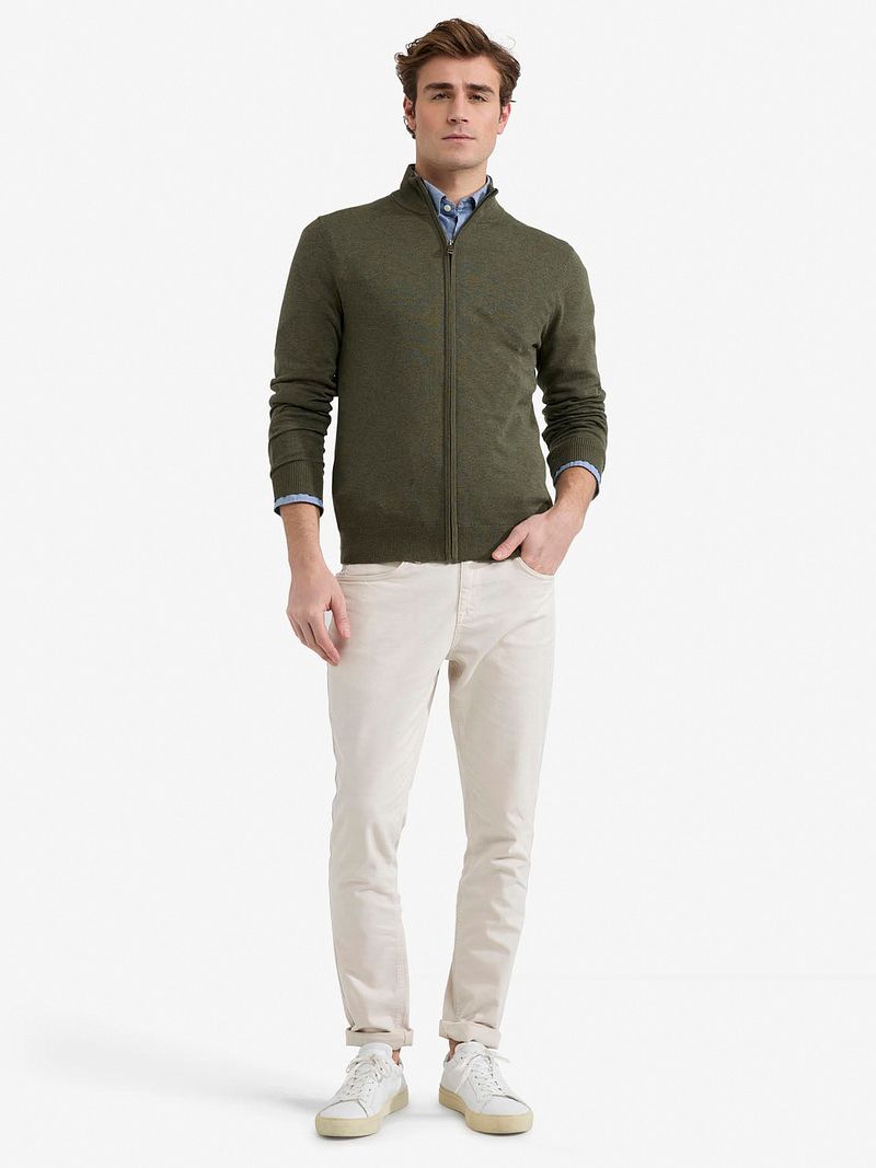 McGregor Strickjacke Olivgrün - Größe 3XL günstig online kaufen