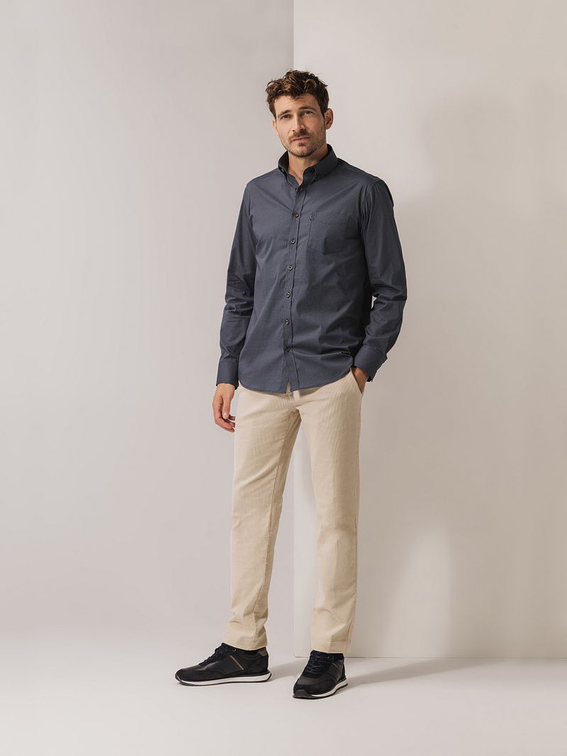 State Of Art Hemd Druck Blau Grau - Größe XXL günstig online kaufen