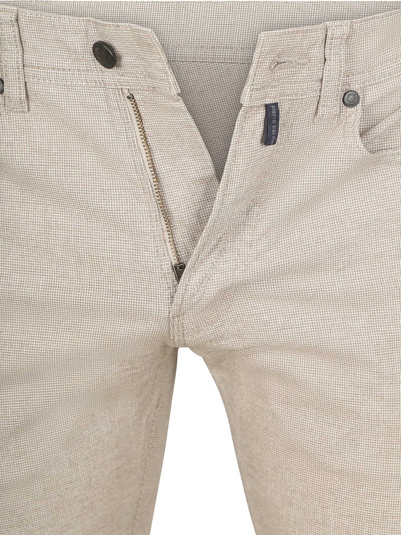 Pierre Cardin Trousers Lyon Tapered Druck Greige - Größe W 32 - L 30 günstig online kaufen