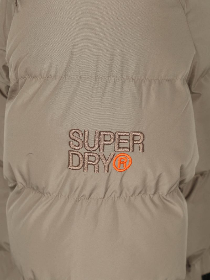 Superdry Pufferjacke Hooded Greige - Größe XL günstig online kaufen