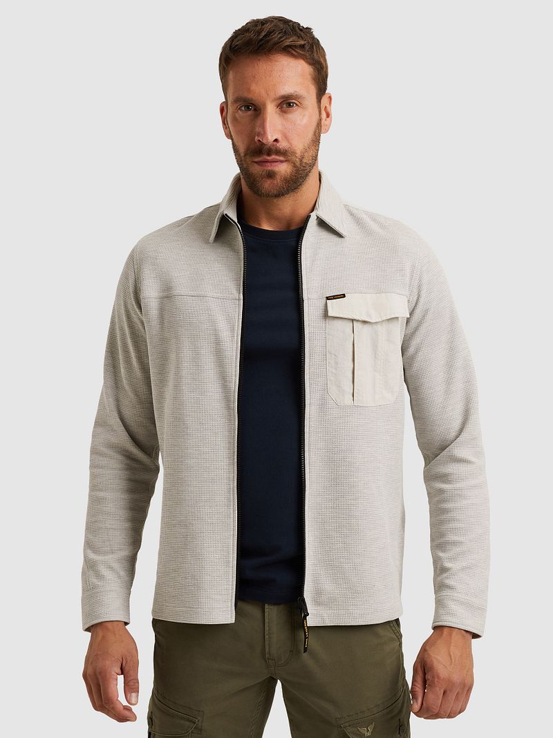 PME Legend Hemdjacke Jersey Waffle Grau - Größe XL günstig online kaufen