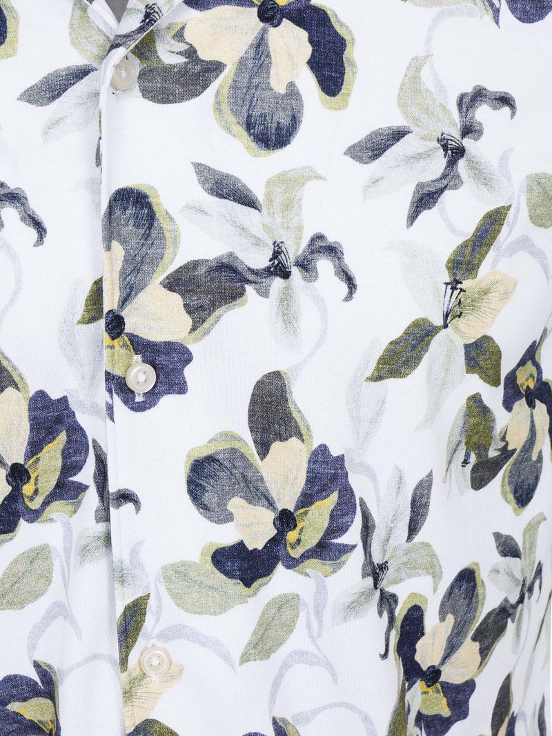 Desoto Short Sleeve Hemd Festival Weiß Grün - Größe L günstig online kaufen