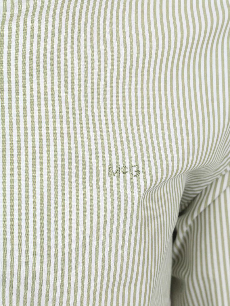 McGregor Hemd Poplin Streifen Grün - Größe XL günstig online kaufen