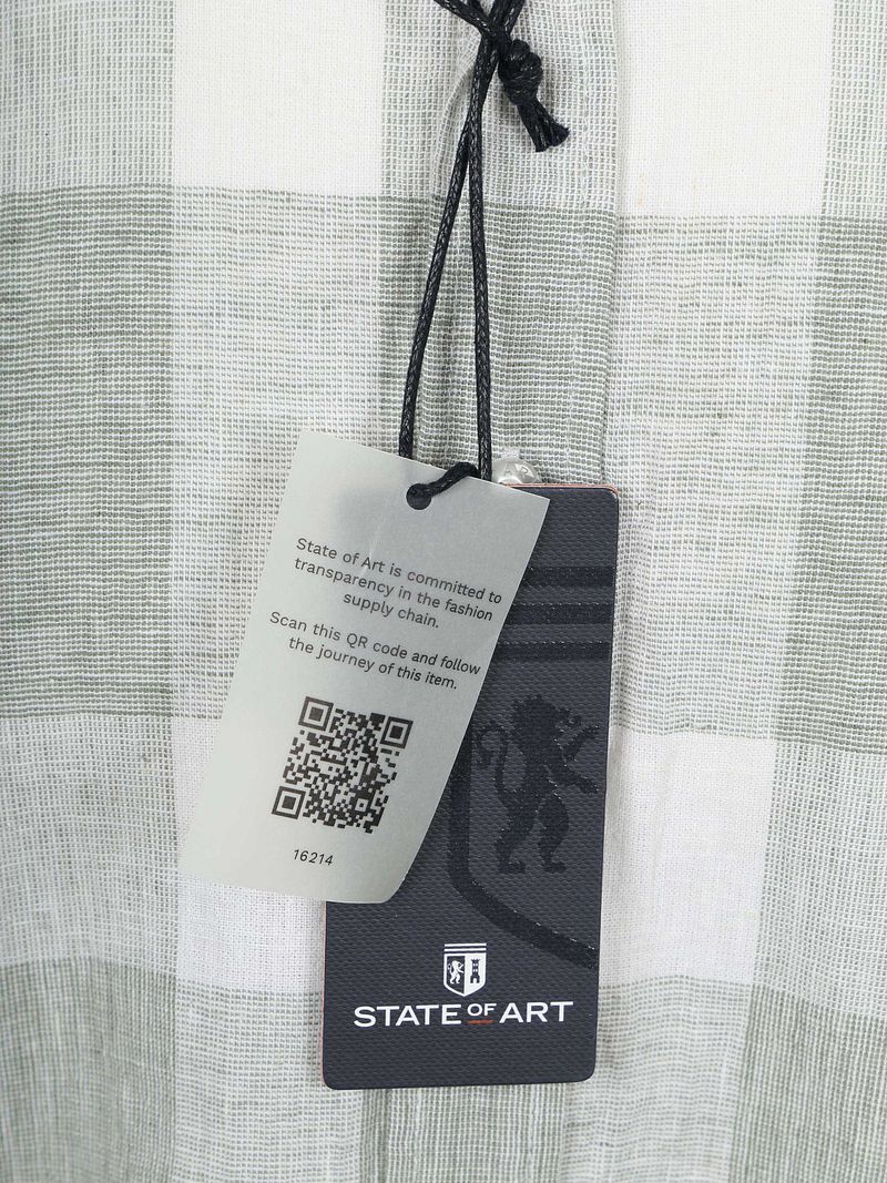 State of Art Hemd Kariert Grün - Größe 3XL günstig online kaufen