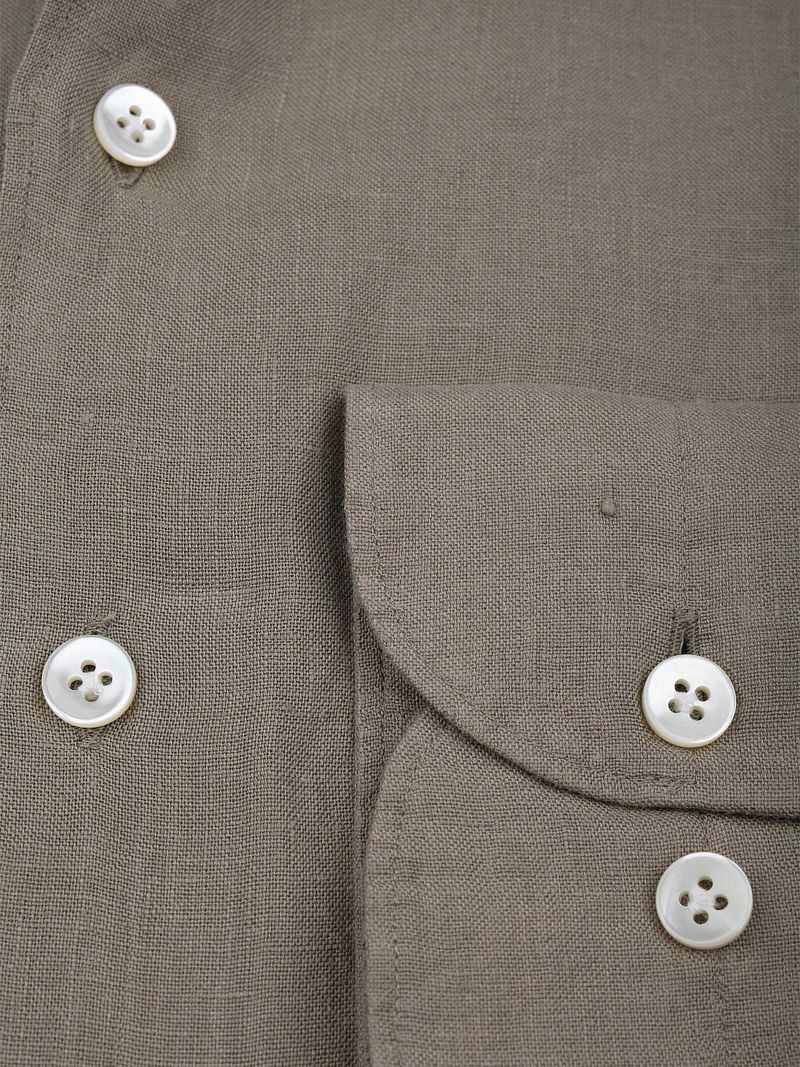 Profuomo Hemd Leinen Grün - Größe 41 günstig online kaufen