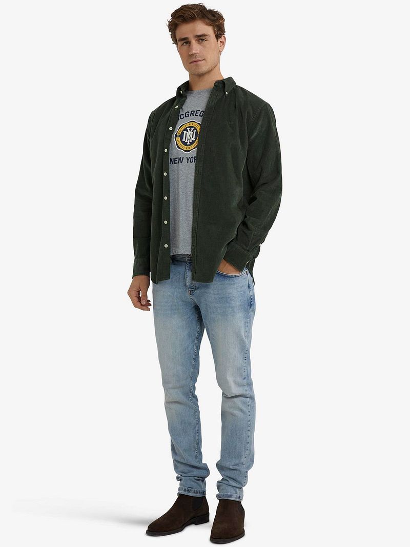 McGregor Hemd Corduroy Olivgrün - Größe XXL günstig online kaufen