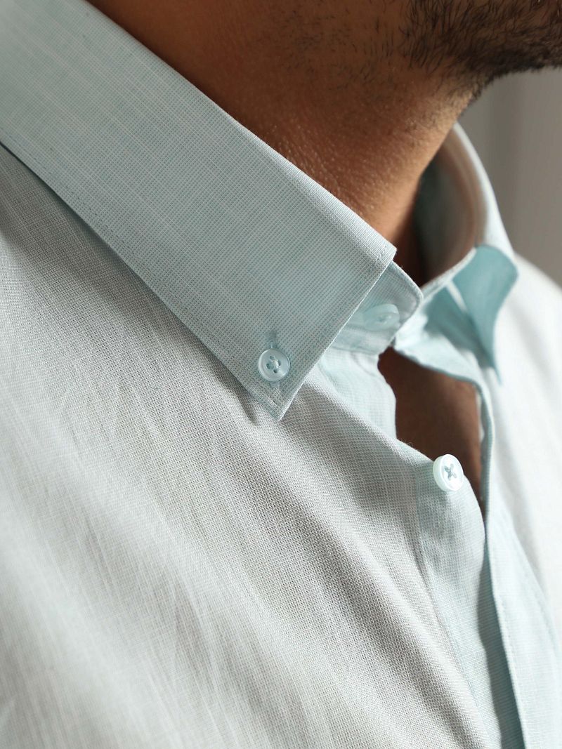 Suitable Hemd Cotton Slub Hellgrün - Größe XXL günstig online kaufen