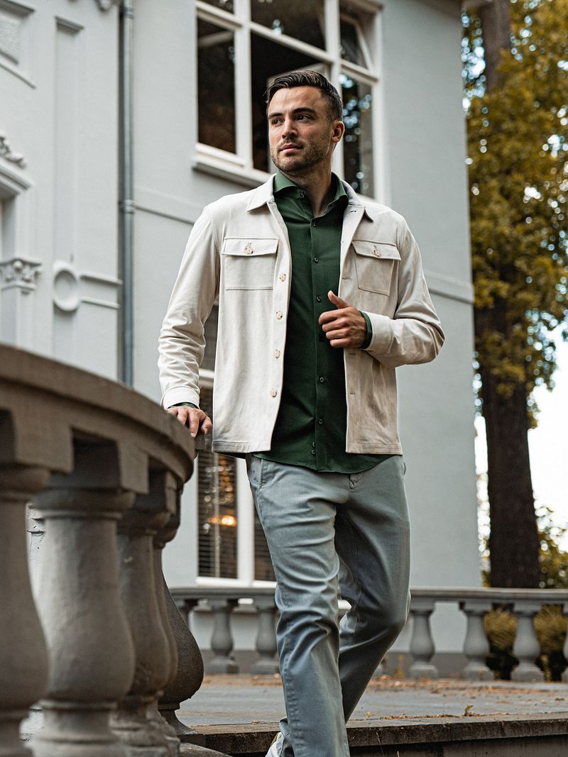 Suitable Sorona Hemd Dunkelgrün - Größe 40 günstig online kaufen