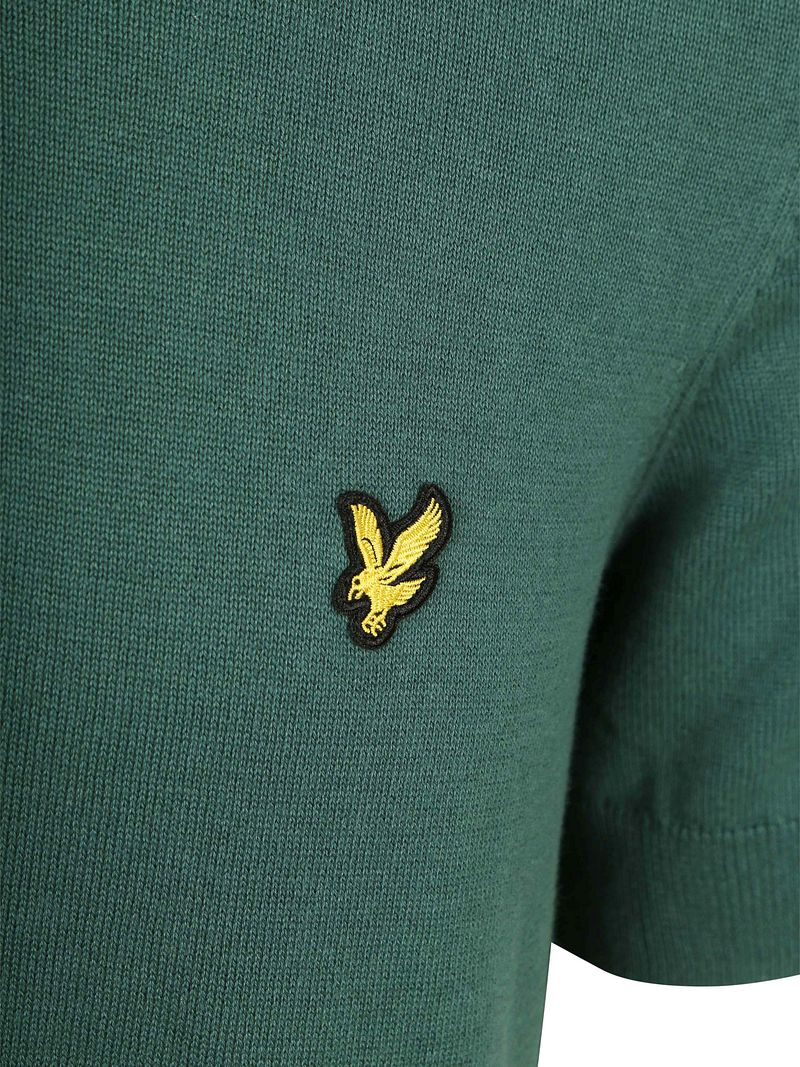 Lyle & Scott Strick-Poloshirt Grün - Größe XL günstig online kaufen