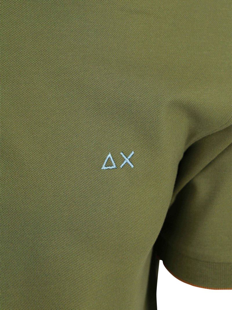 Sun68 Poloshirt Small Stripe Collar Olivgrün - Größe XXL günstig online kaufen