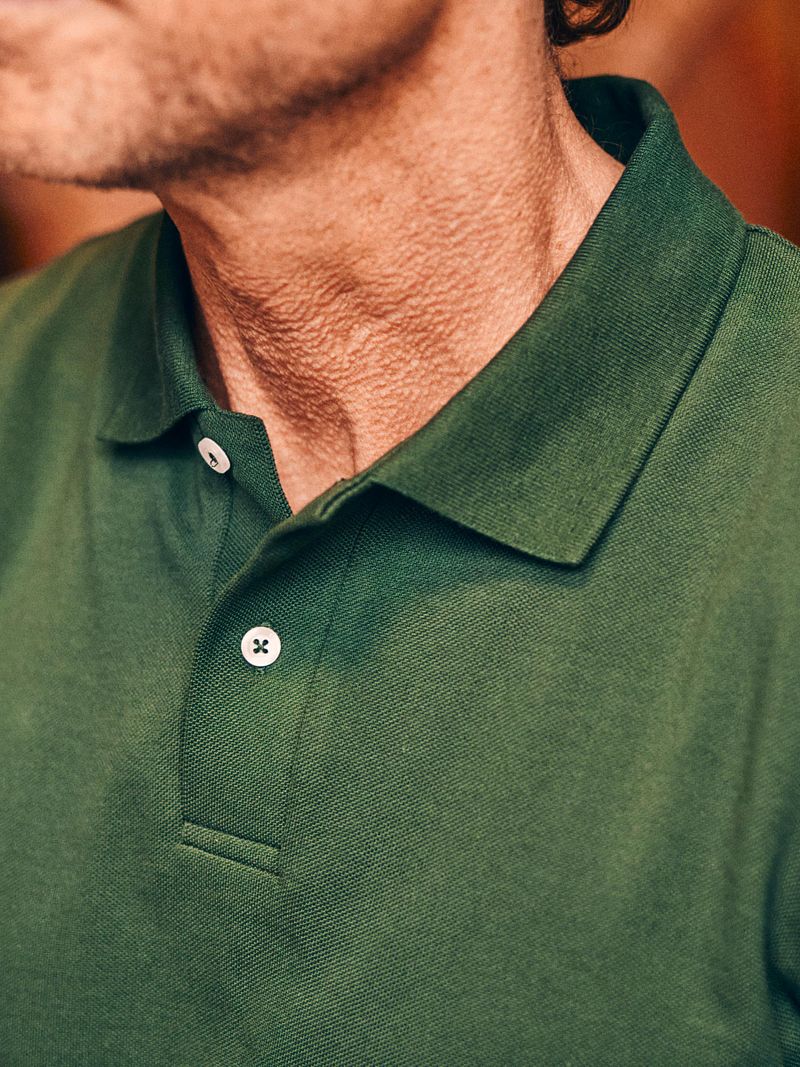 Steppin' Out Poloshirt Piqué Dunkelgrün - Größe 3XL günstig online kaufen