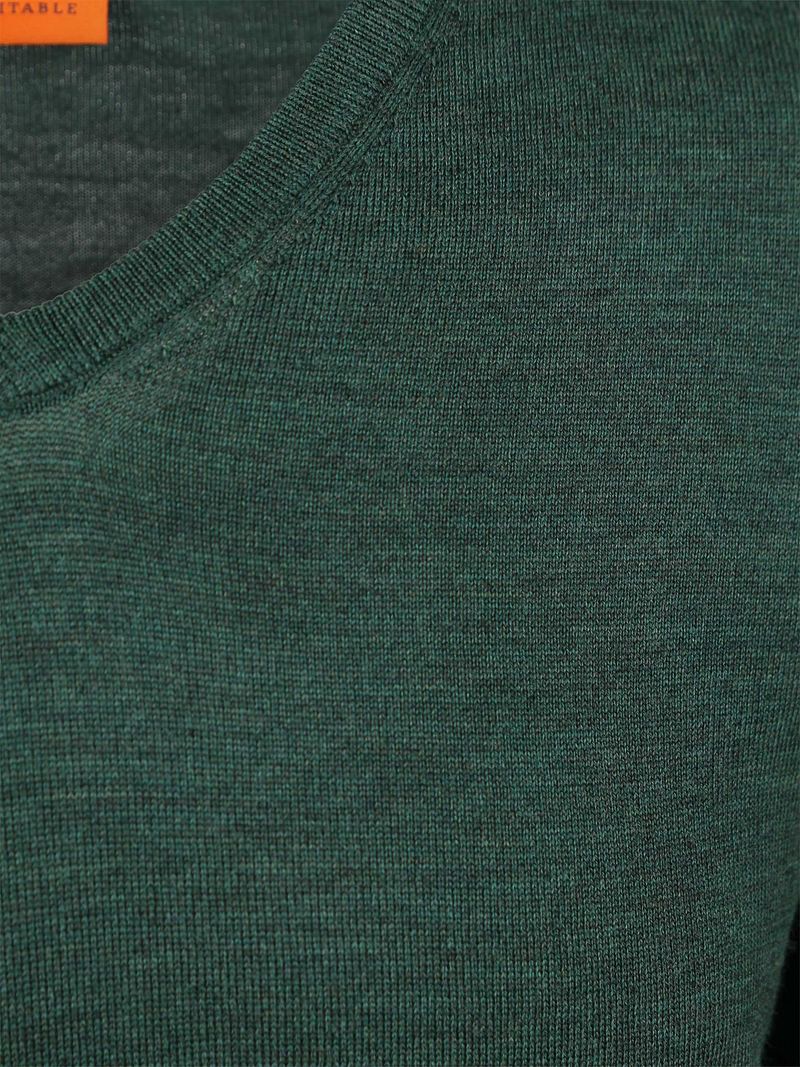 Suitable Merino Pullover V-Ausschnitt Racing Grün - Größe M günstig online kaufen