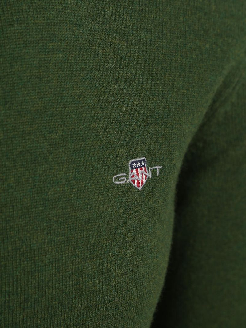 Gant Pullover Lammwolle Moosgrün - Größe XXL günstig online kaufen