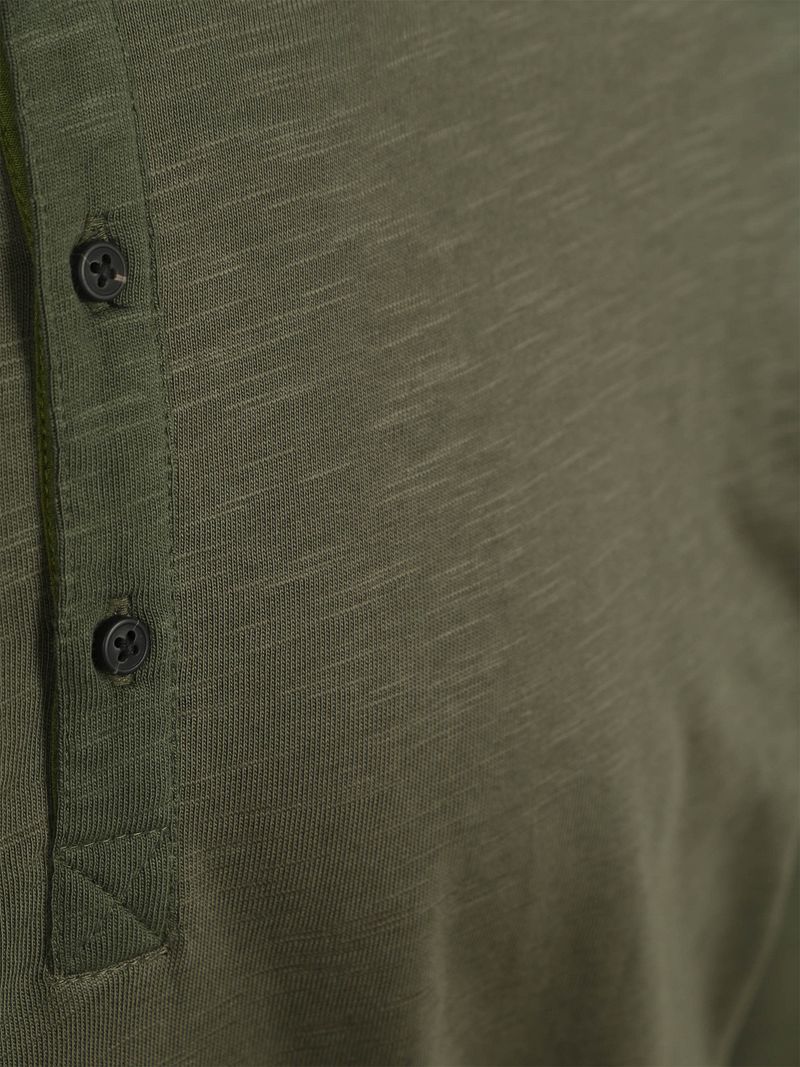 Scotch and Soda Longsleeve Henley T-Shirt Olive - Größe XXL günstig online kaufen