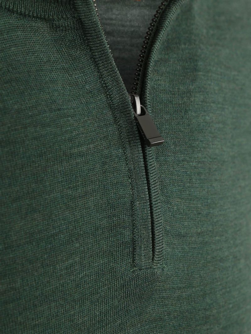 Suitable Crew Zip Merino Grün - Größe L günstig online kaufen