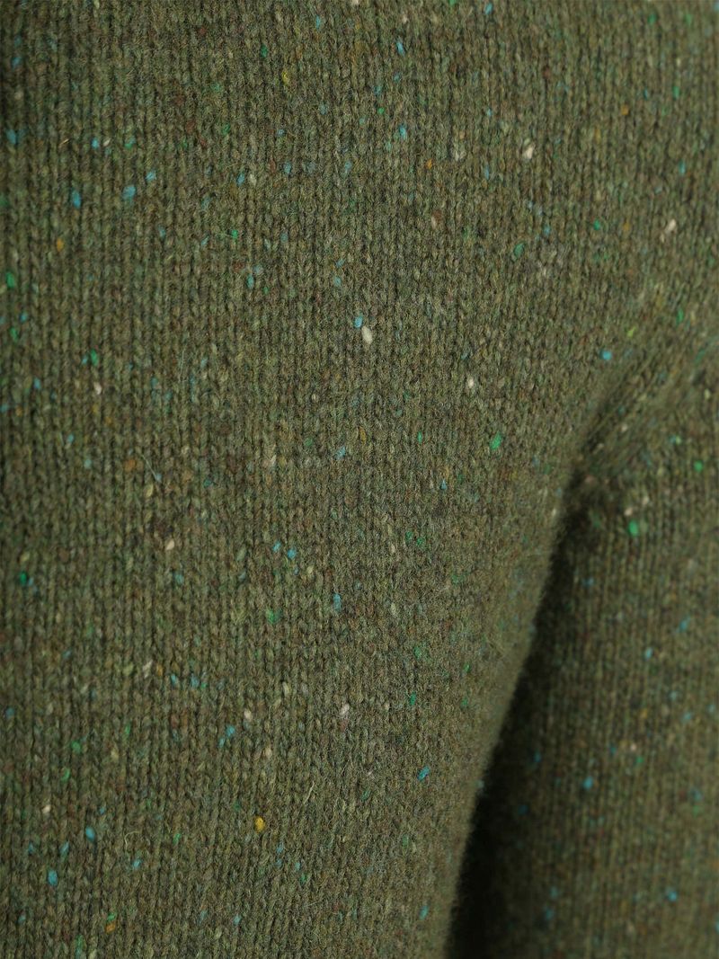 Suitable Half Zip Pullover Donnegal Tweed Eco Wool Grün - Größe M günstig online kaufen