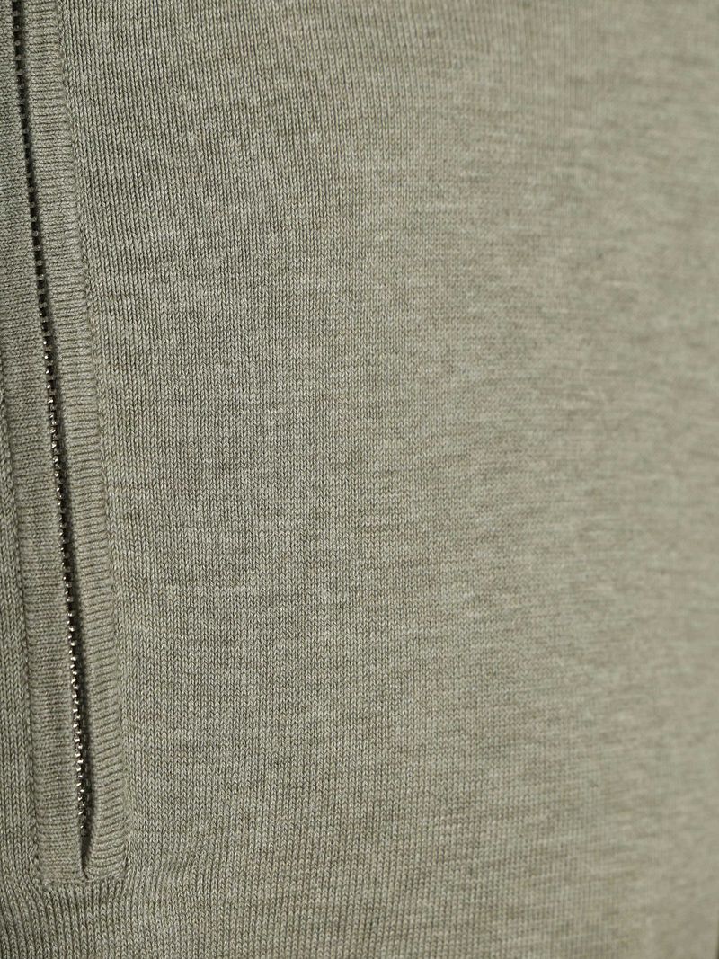 Profuomo Half Zip Pullover Luxury Basic Grün - Größe M günstig online kaufen