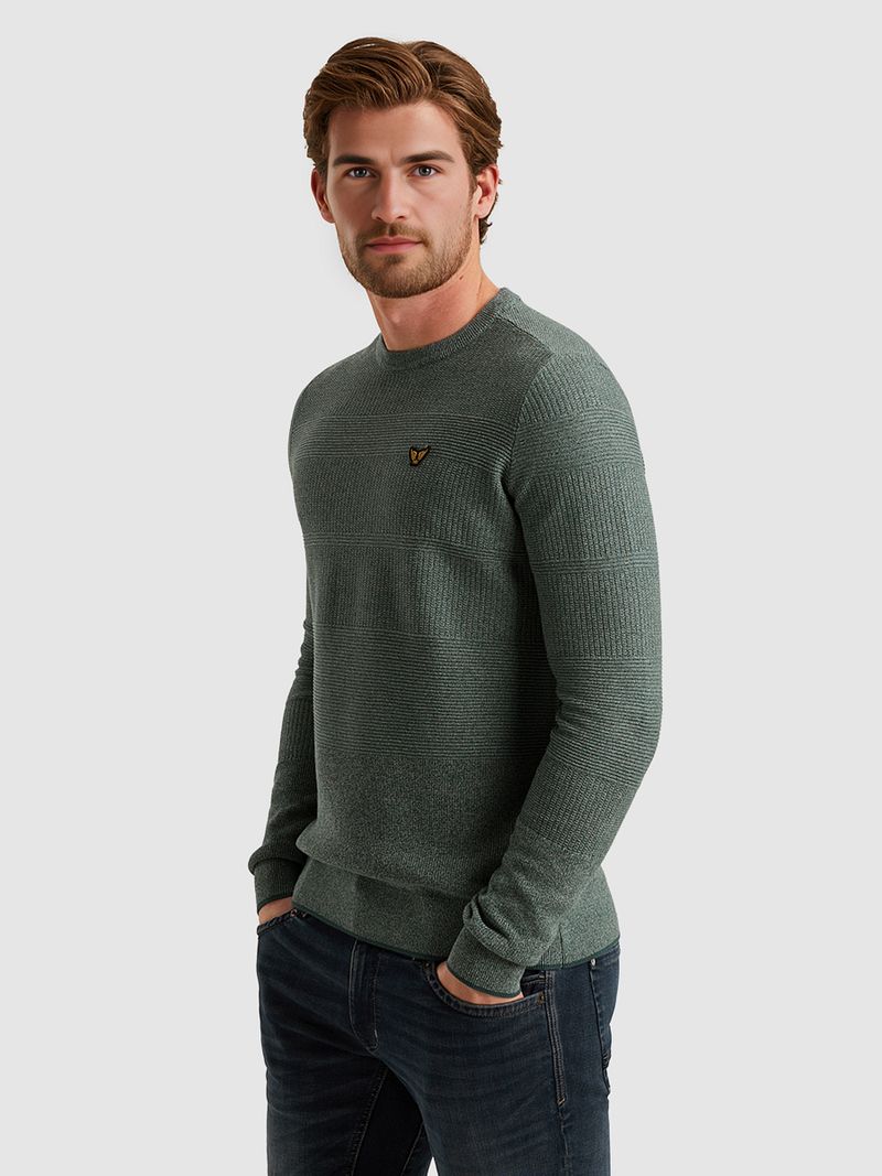 PME Legend Structure Pullover Melange Stargazer - Größe L günstig online kaufen