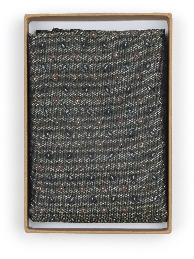 Suitable Seide Einstecktuch Small Paisley Olive - günstig online kaufen