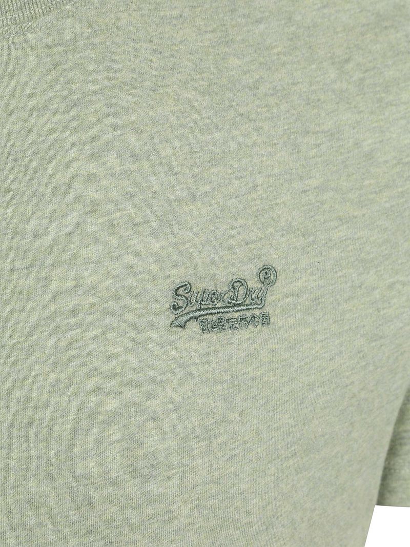 Superdry Essential T-Shirt Melange Grün - Größe 3XL günstig online kaufen