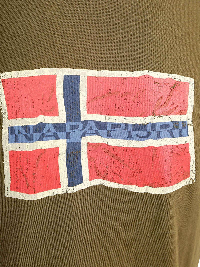 Napapijri T-shirt Mahsa Olivgrün - Größe M günstig online kaufen