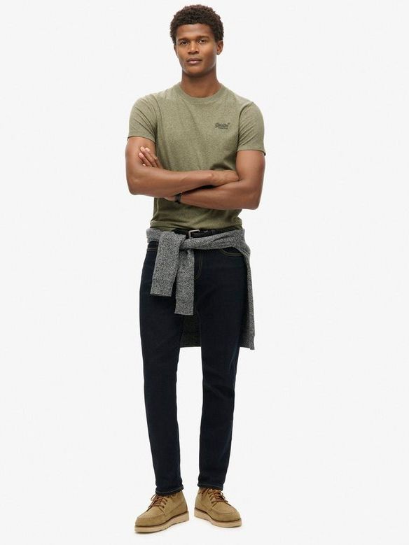Superdry Classic T Shirt Melange Olive - Größe XL günstig online kaufen