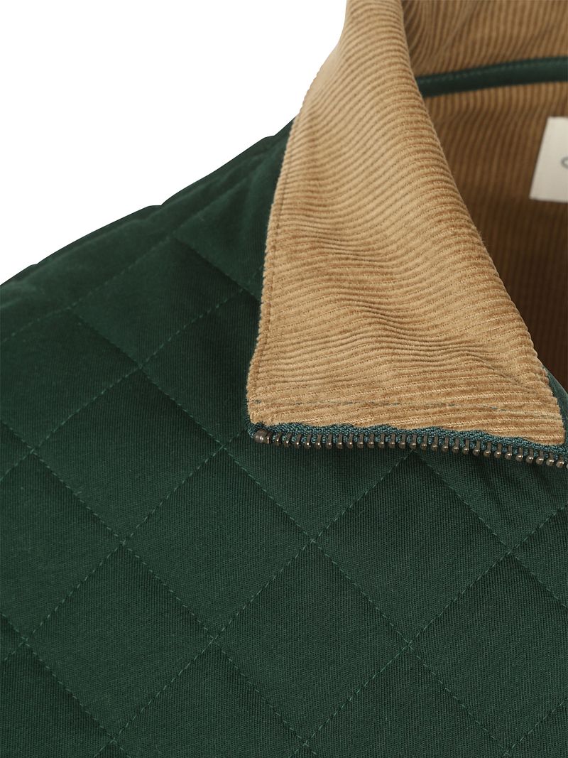 Gant Quilted Strickjacke Dunkelgrün - Größe 3XL günstig online kaufen