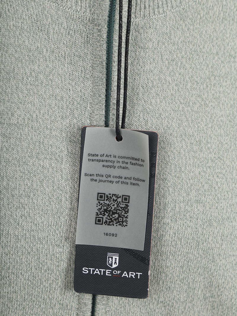 State of Art Weste Melange Hellgrün - Größe 3XL günstig online kaufen