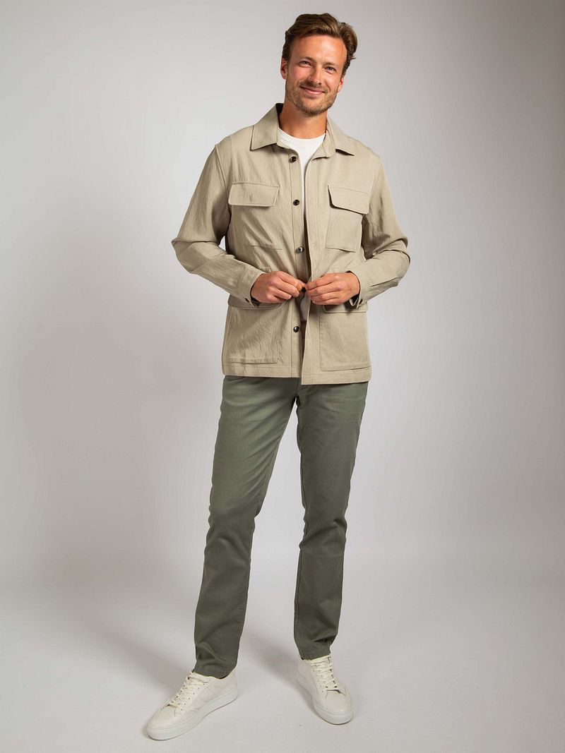 Suitable Hemdjacke Tencel Beige - Größe L günstig online kaufen