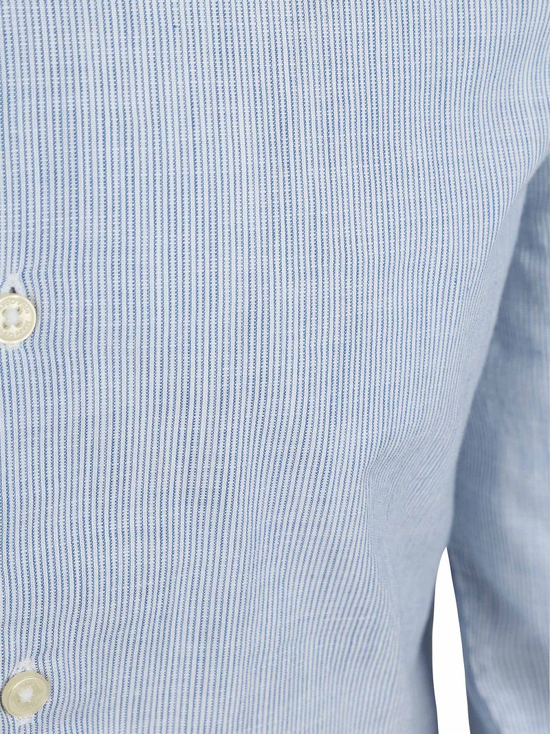 Marc O'Polo Hemd Streifen Hellblau  - Größe XL günstig online kaufen