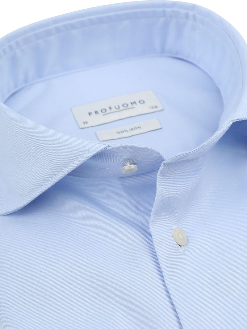 Profuomo Twill Hemd Hellblau  - Größe 38 günstig online kaufen