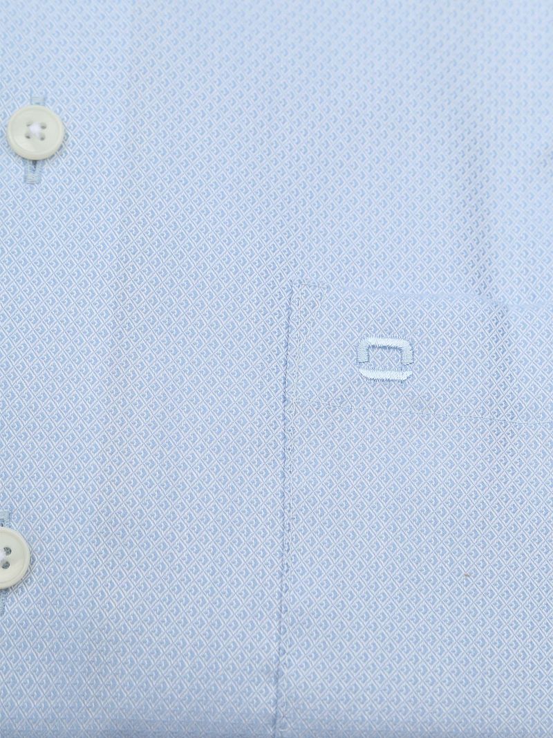 OLYMP Luxor Hemd Diamond Structure Hellblau - Größe 43 günstig online kaufen