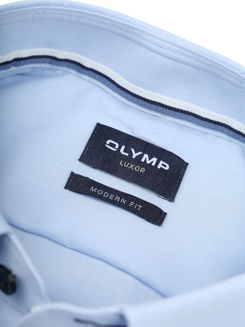 OLYMP Luxor Hemd Contrast Buttons Hellblau - Größe 43 günstig online kaufen