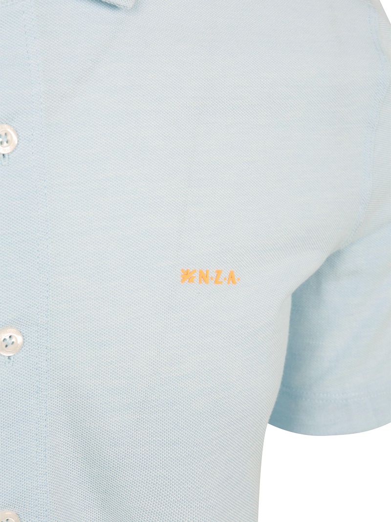 NZA Shirt Kurzarm Piqué Sky Blau - Größe XL günstig online kaufen