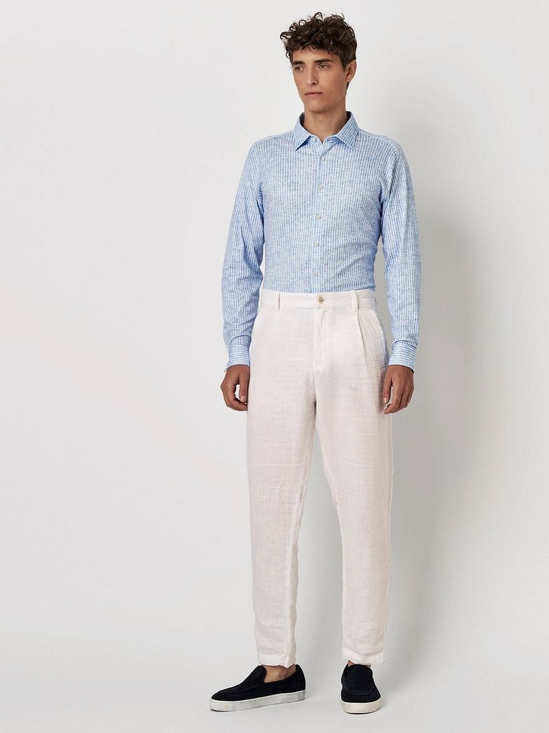 DESOTO Hemd Kent Monochrome Streifen Blau - Größe XXL günstig online kaufen