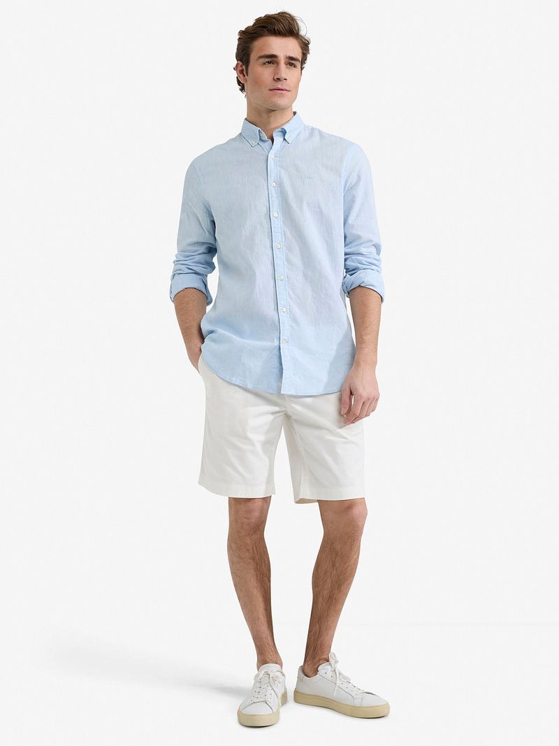 McGregor Hemd Linen Blend Hellblau - Größe XXL günstig online kaufen