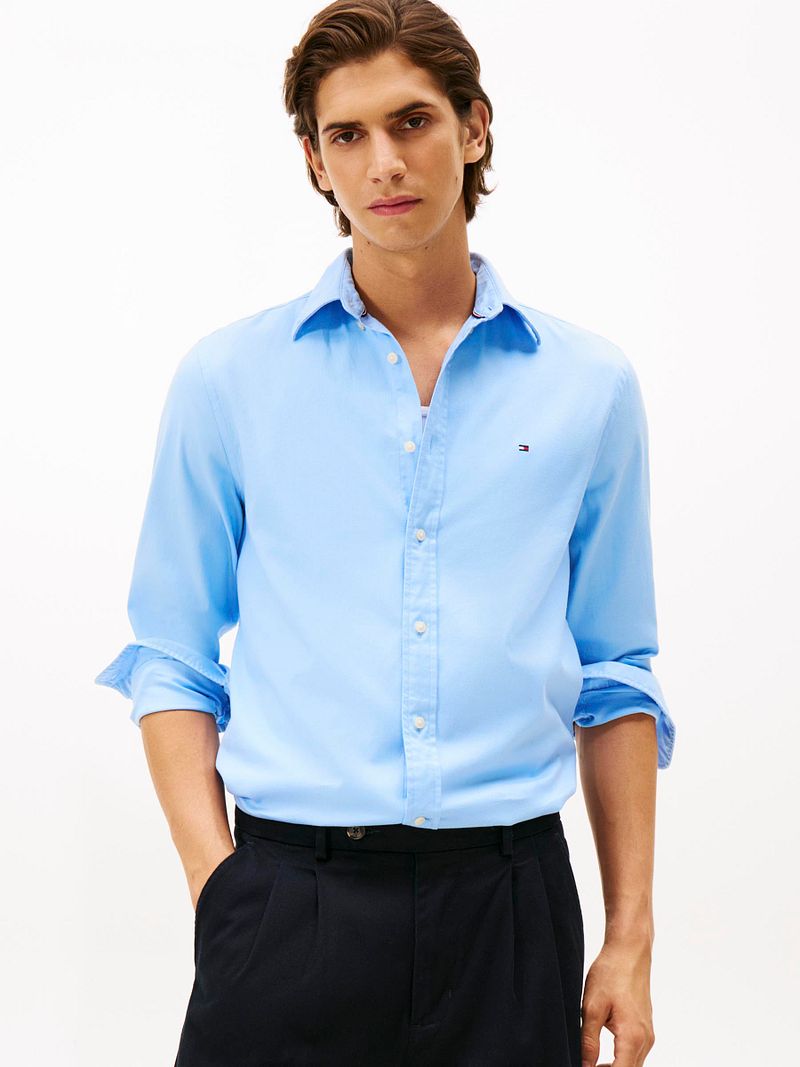 Tommy Hilfiger Flanell Hemd Hellblau - Größe 3XL günstig online kaufen