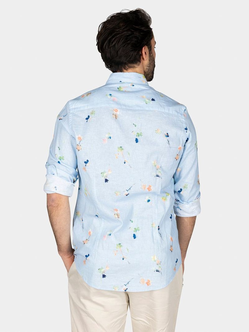 NZA Shirt Kane Linen Blend Hellblau - Größe 3XL günstig online kaufen