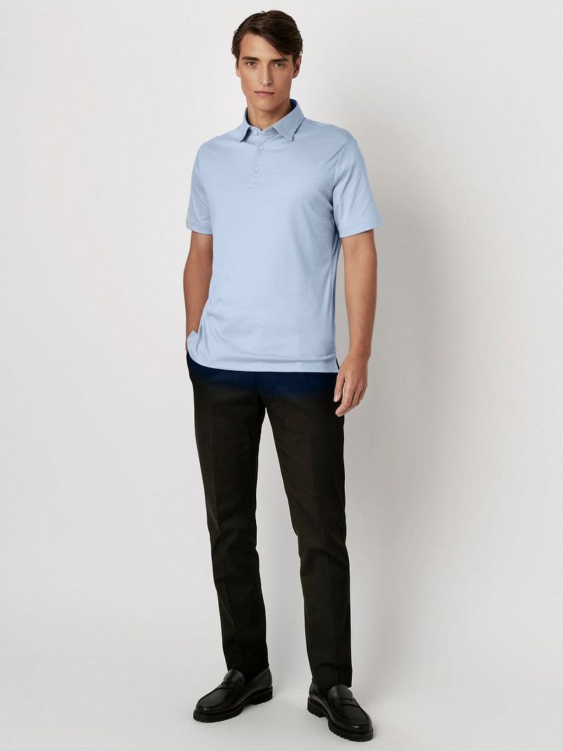 Desoto Poloshirt Essential Hellblau - Größe XXL günstig online kaufen