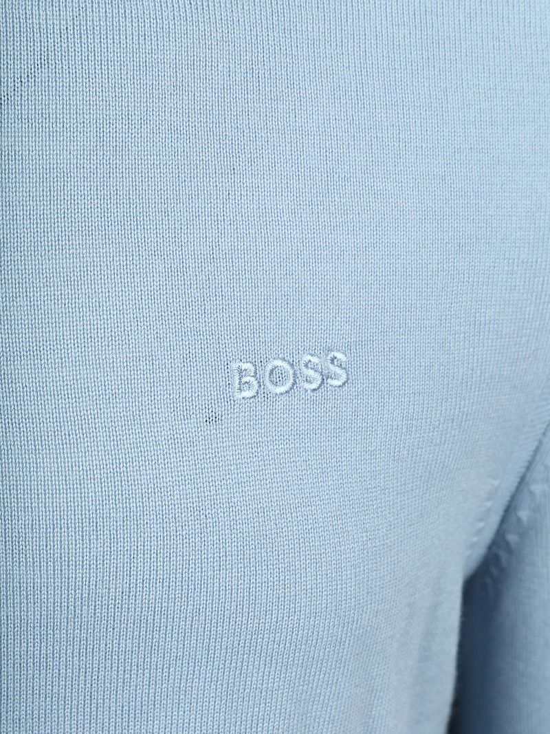 BOSS Turtleneck Pullover Avac Wool Blend Hellblau - Größe M günstig online kaufen