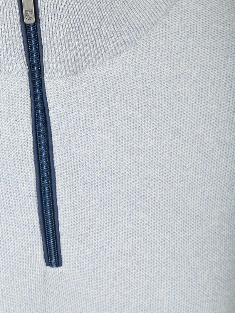 State Of Art Half Zip Pullover Melange Hellblau - Größe XL günstig online kaufen