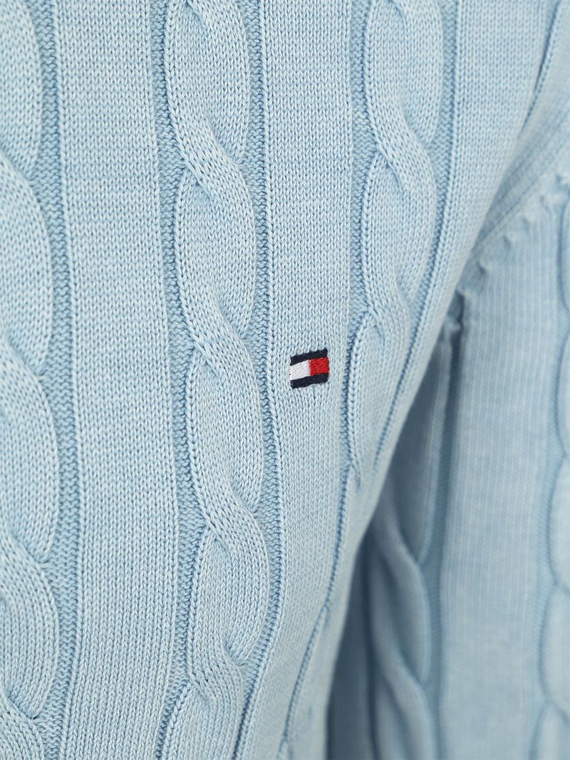 Tommy Hilfiger Pullover Cable Hellblue - Größe XXL günstig online kaufen