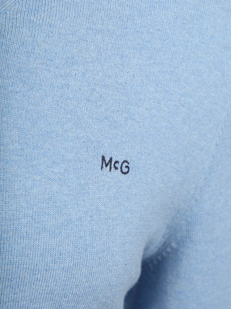McGregor Pullover Merinowolle V-Ausschnitt Ice Blau - Größe XXL günstig online kaufen