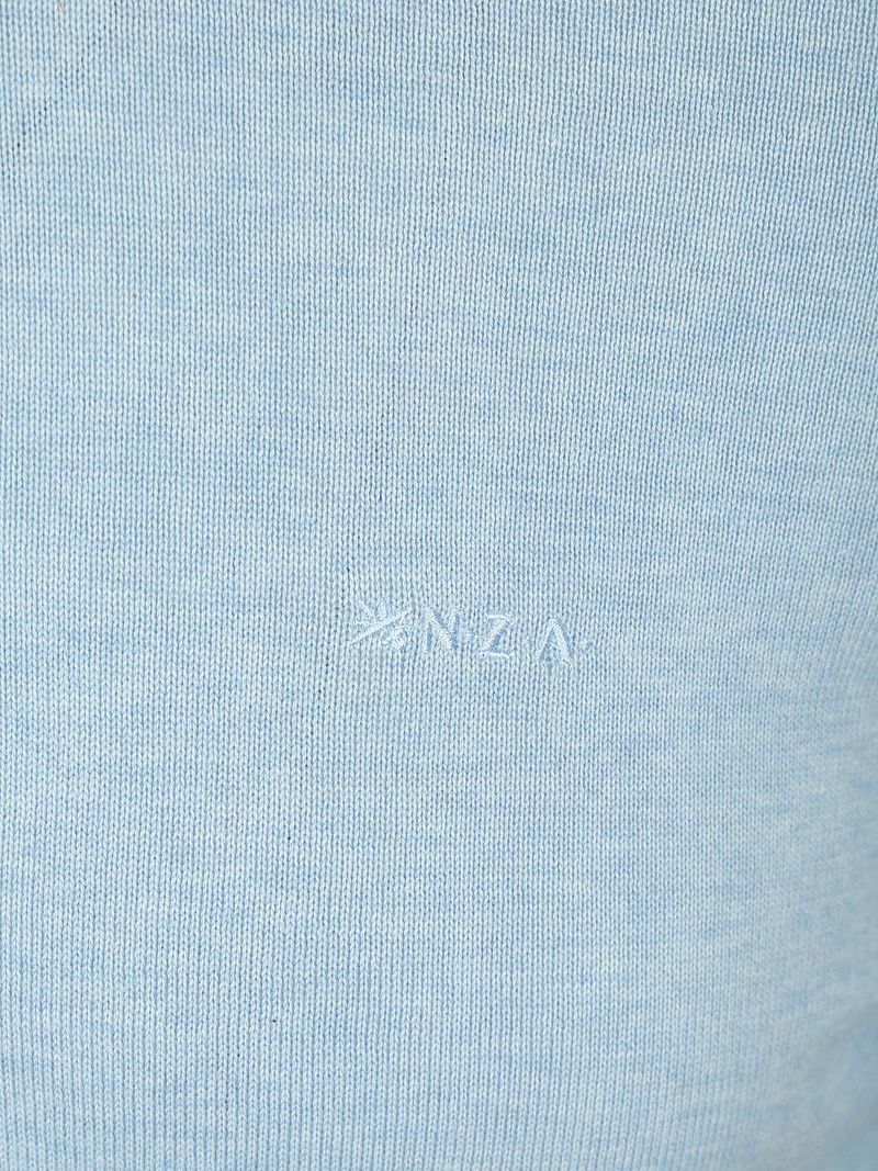 NZA Longsleeve Knitted Polo Hellblau - Größe M günstig online kaufen