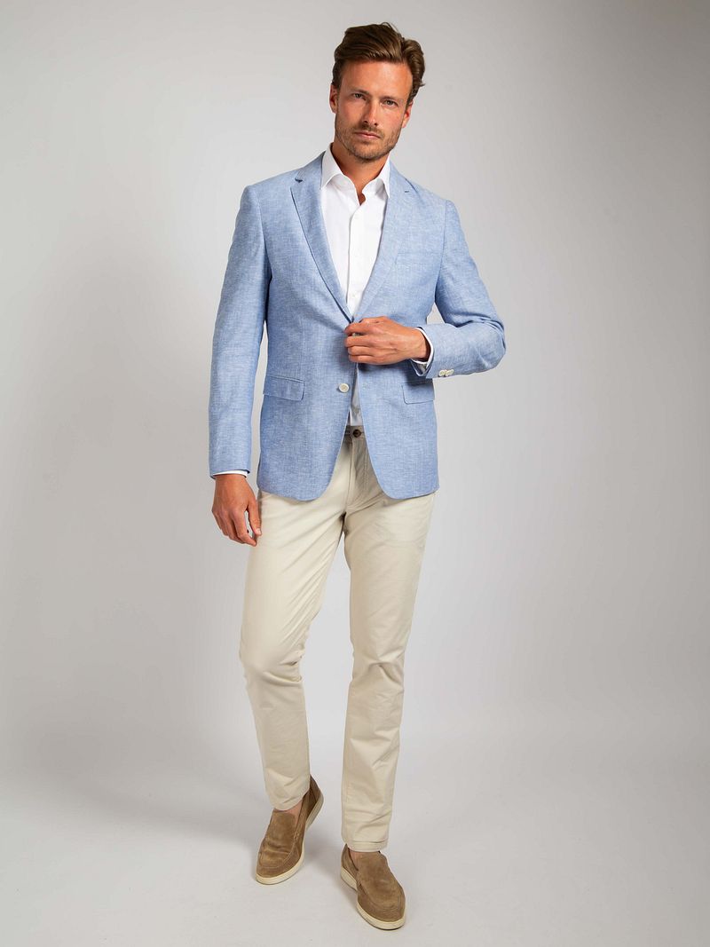 Suitable Blazer Leinen Panama Hellblau - Größe 56 günstig online kaufen