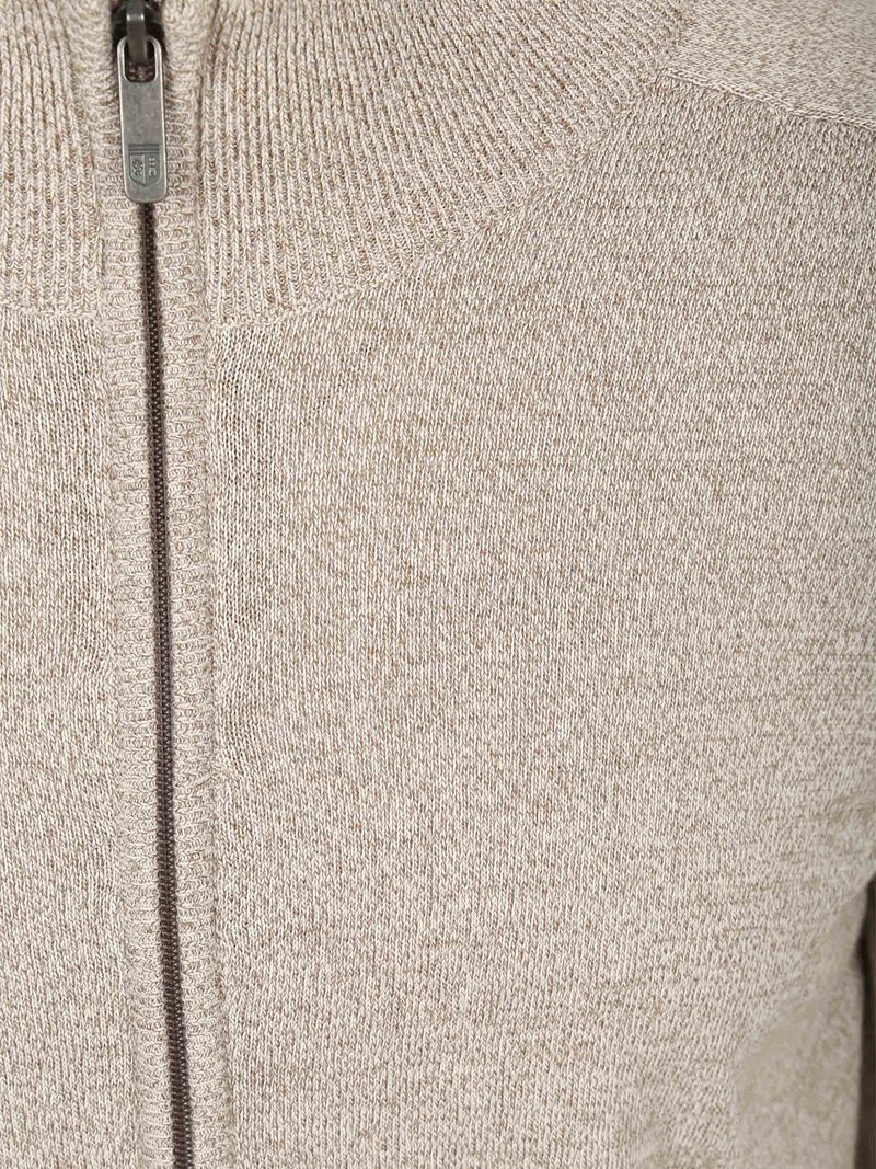 State Of Art Strickjacke Melange Mouline Kaki - Größe 3XL günstig online kaufen