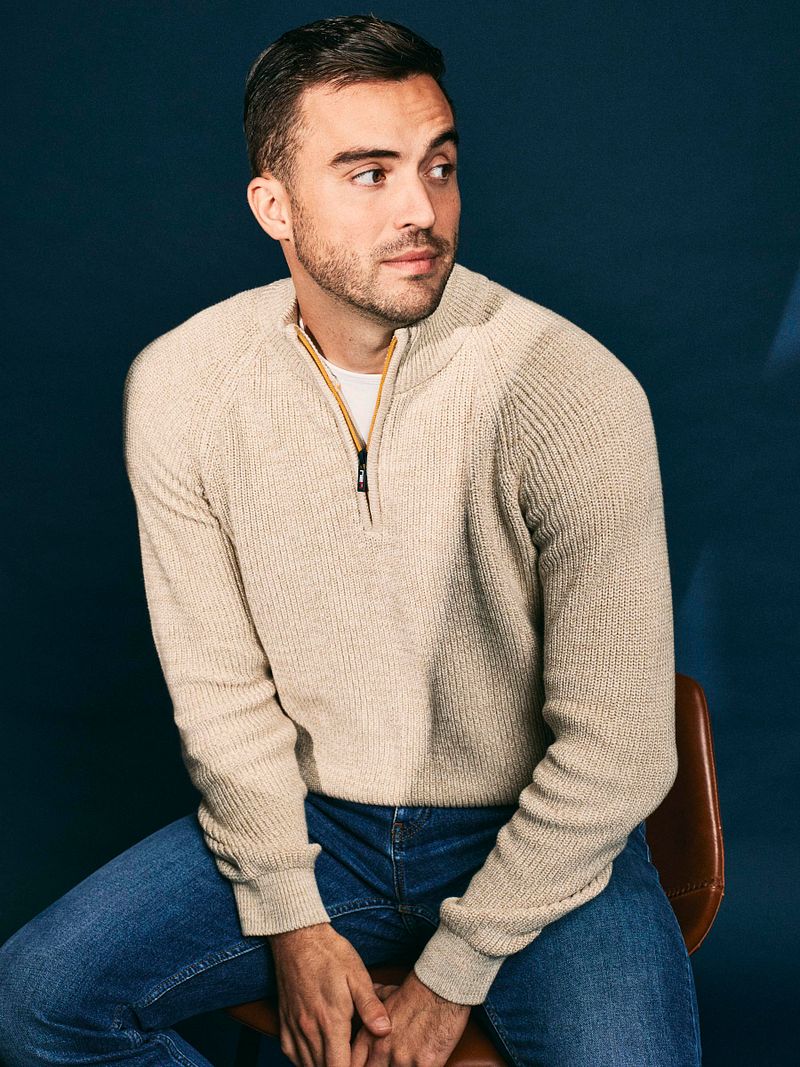 NZA Half-Zip Pullover Model "Drake" in Beige - Größe 3XL günstig online kaufen