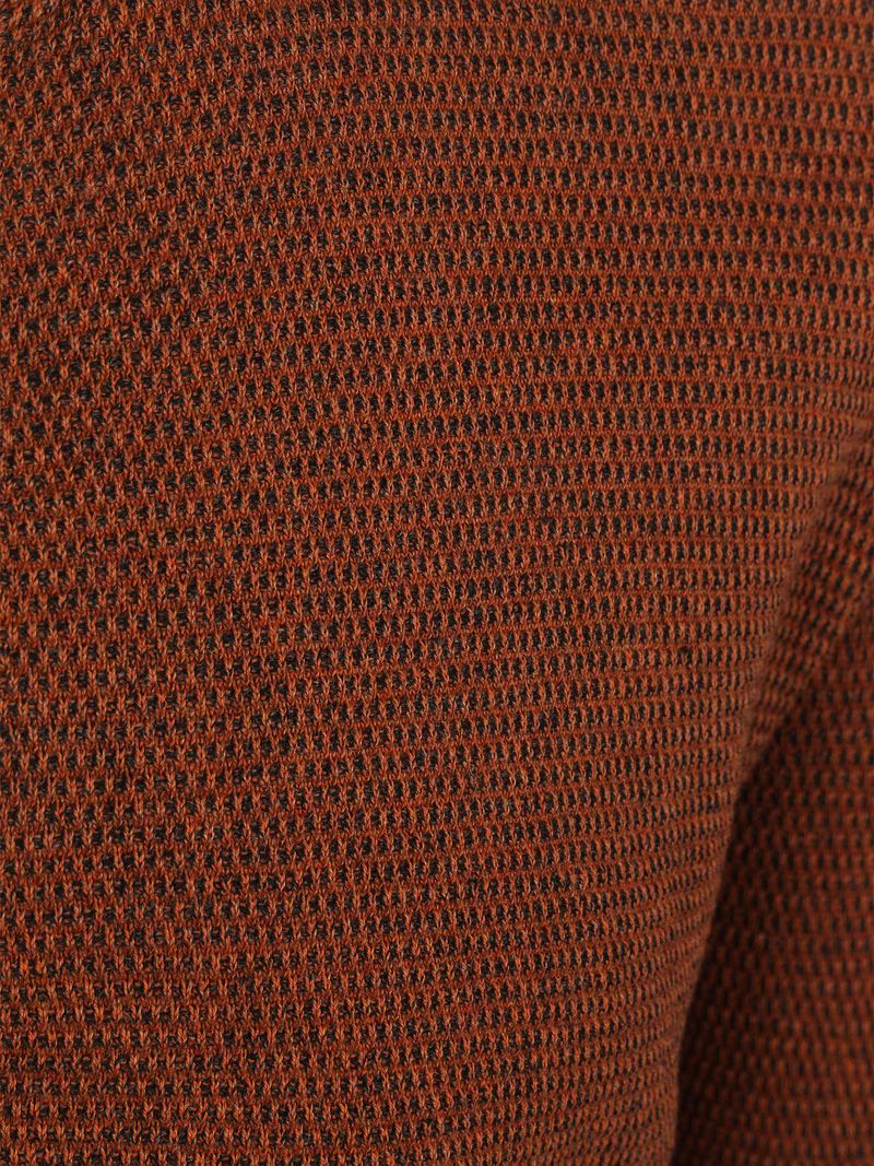Casa Moda Strickjacke Zip Structure Brique - Größe XL günstig online kaufen