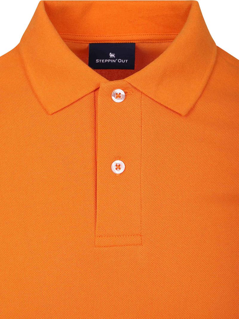 Steppin' Out Poloshirt Piqué Orange - Größe 3XL günstig online kaufen